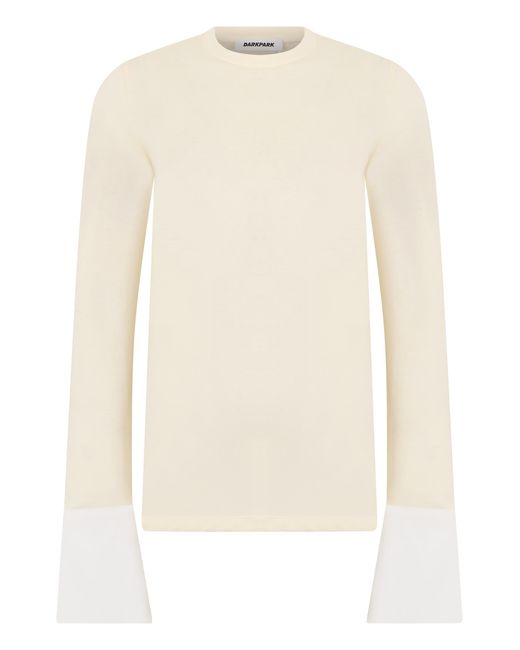 DARKPARK White Long-Sleeve Top Nylon Tops
