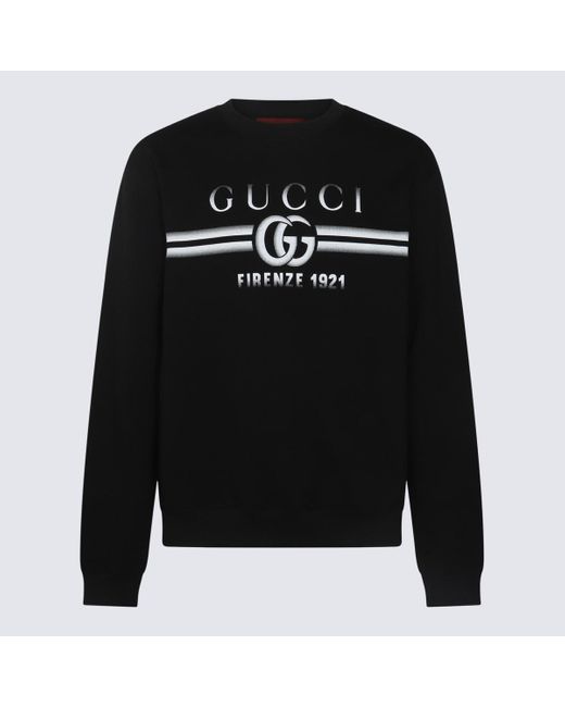 Gucci Black Cotton Sweatshirt for men