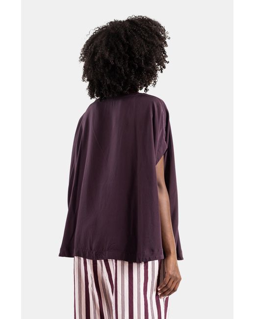 Casey Casey Purple Francesca Tulipy Prune Top