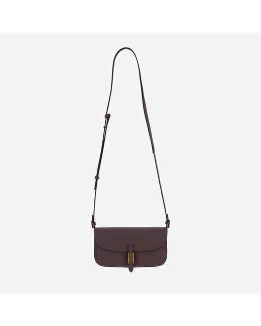 Pinko White Saddle Leather Shoulder Bag