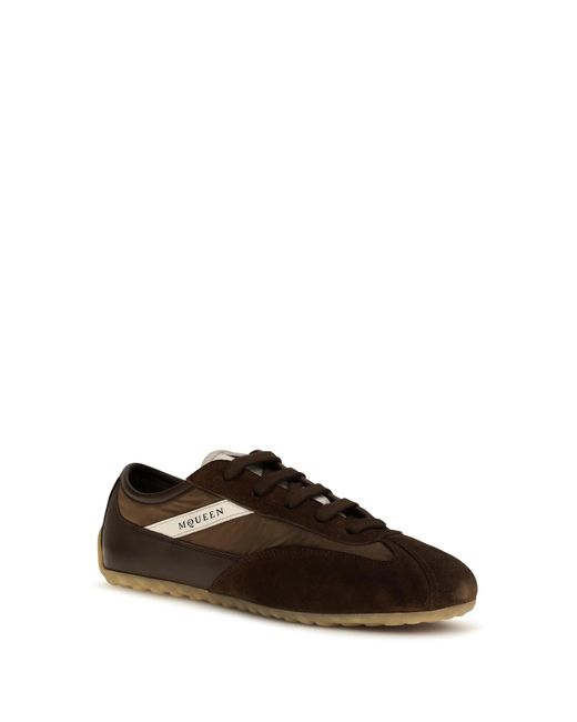 McQueen Black Sneakers Boxe Suede Upper Trainers