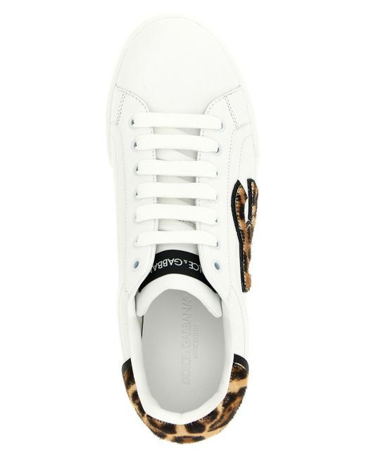 Dolce & Gabbana White Logo Sneakers