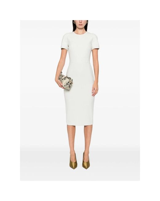 Victoria Beckham White Dresses