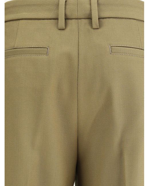 True Royal Green Virgin Wool Pants