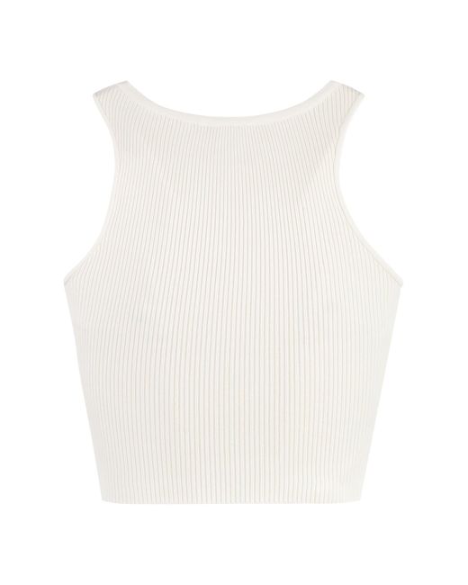 Elisabetta Franchi White Knitted Top
