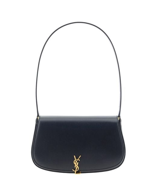 Saint Laurent Blue Mini Voltaire Shoulder Bag Calf Leather Bos Taurus