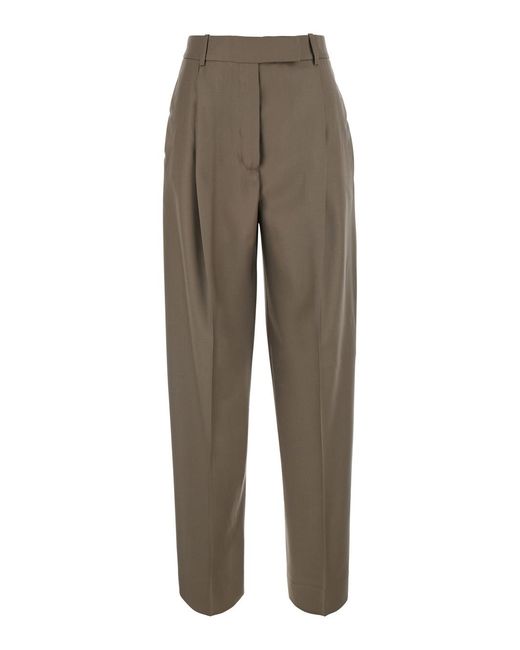Rohe Gray Trousers Daria Virgin Wool