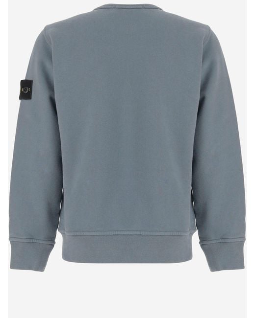 Stone Island Gray Sweatshirt Cotton Hoods & Sweatshirts for men