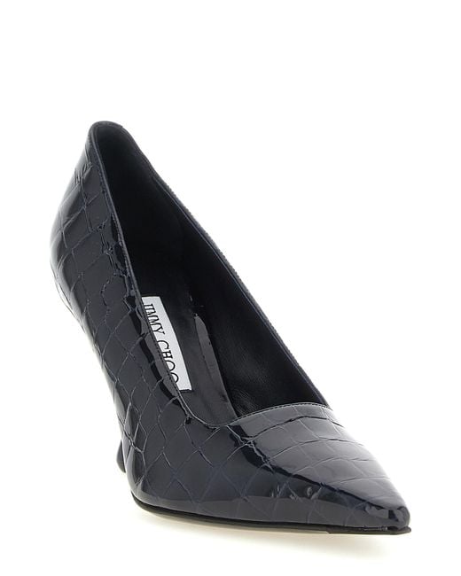 Jimmy Choo Blue Leather High Heel Pumps