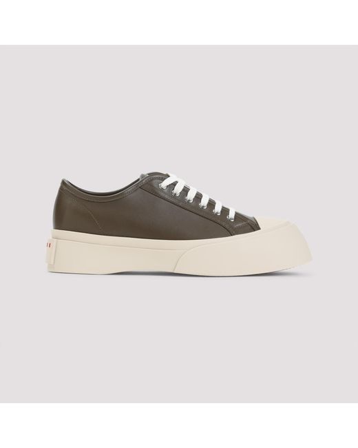 Marni Green Pablo Calf Leather Sneakers for men