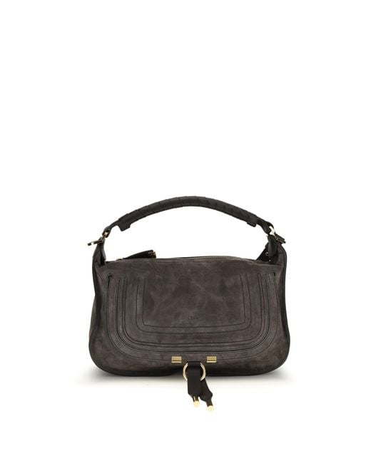 Chloé Black Shoulder Bag Marcie Calf Leather
