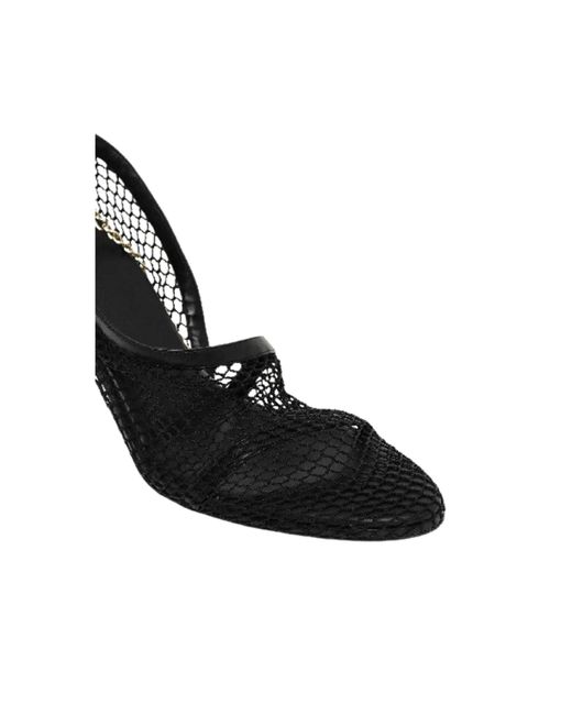 Bottega Veneta Black Chain-Trimmed 100Mm Mesh Sandals