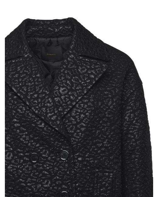 Pinko Blue Josefa Jacquard Coat<Br