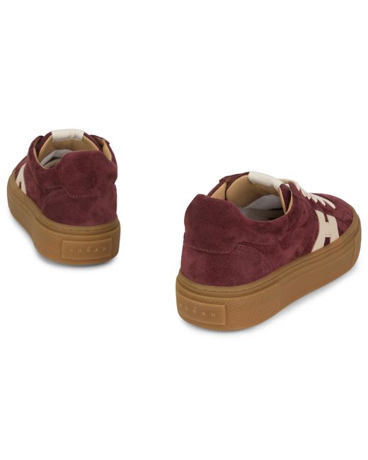 Hogan Brown Sneakers Platform Polyamide Trainers