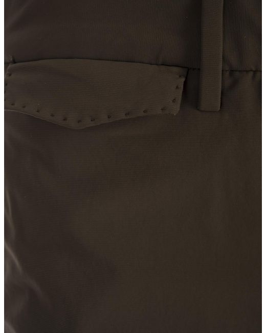 PT Torino Gray Stretch Cotton Shorts for men