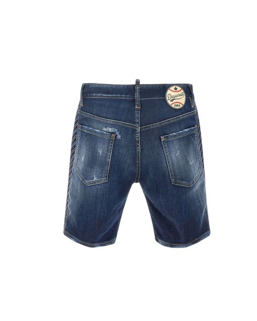 DSquared² Blue Marine Shorts for men