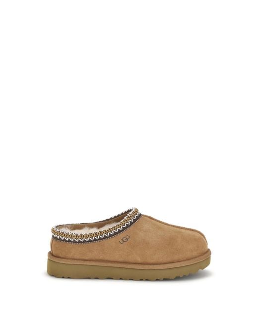Ugg Brown Mules Tasman Ii Suede Upper Mutton Sandal