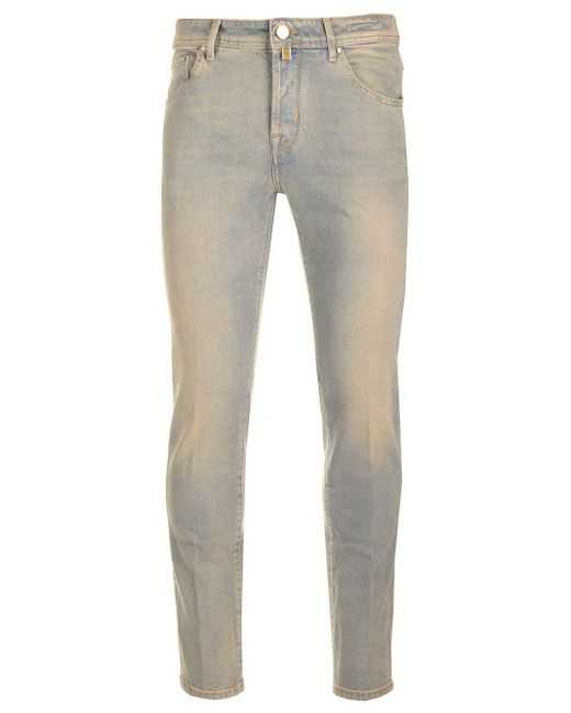Jacob Cohen Gray Carrot Fit Jeans Light for men