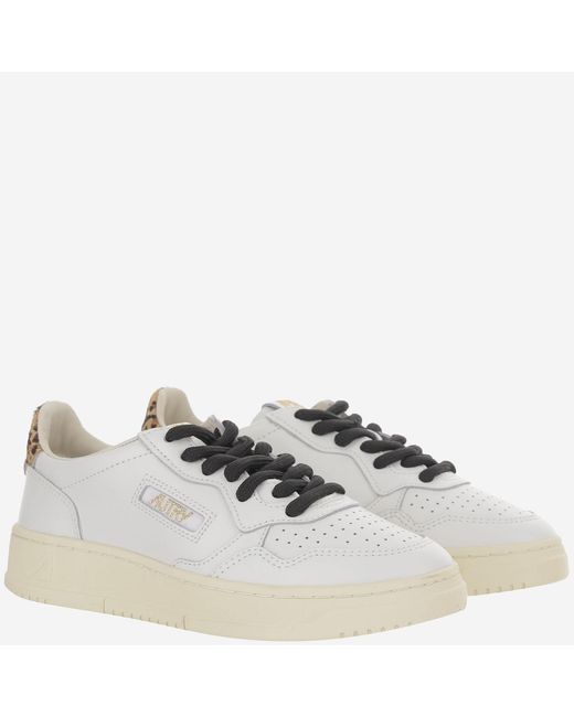 Autry White Sneakers Medalist Low Leather Leather/Rubber Trainers
