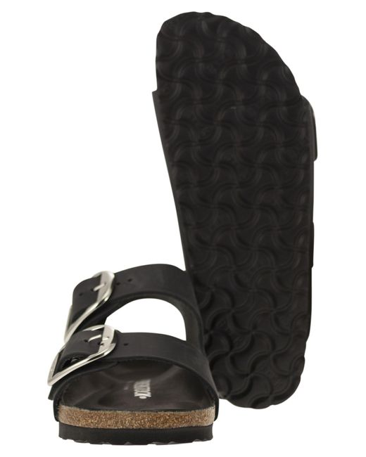 Birkenstock Black Arizona Sandal With Large Buckles
