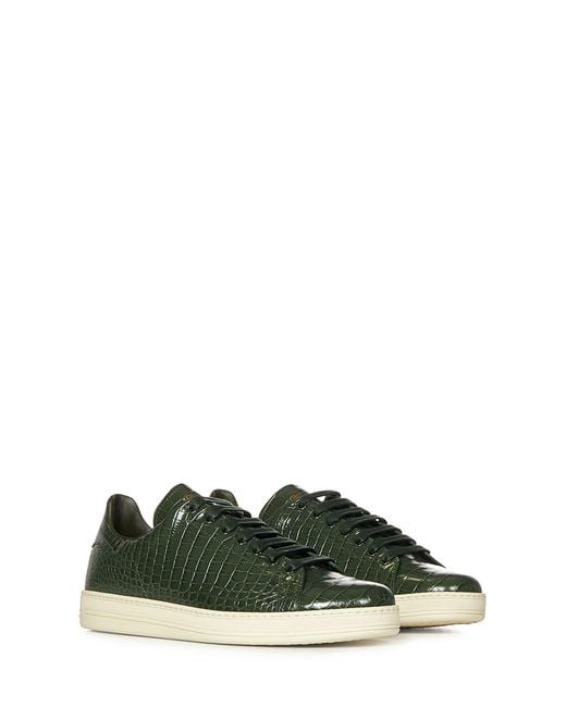 Tom Ford Green Warwick Sneakers for men
