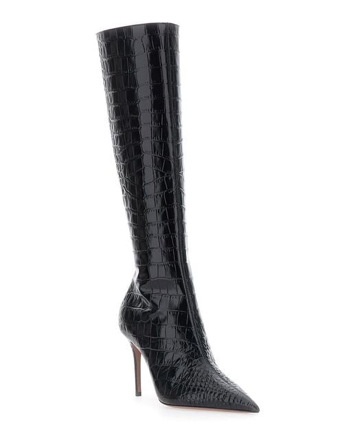 Paris Texas Black Boots Vera 85 Leather Calf