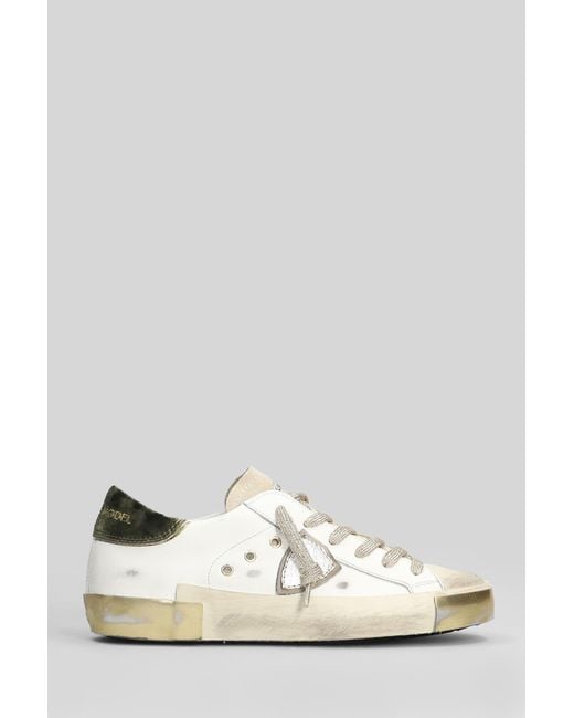 Philippe Model White Prsx Low Sneakers