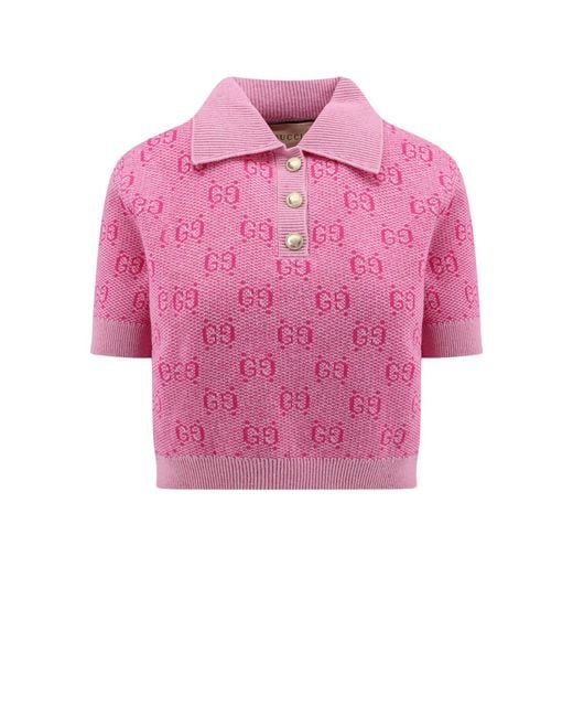 Gucci Pink Polo Shirt