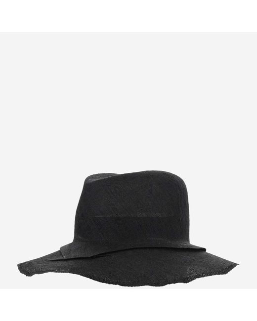 Reinhard Plank Black Straw Hat