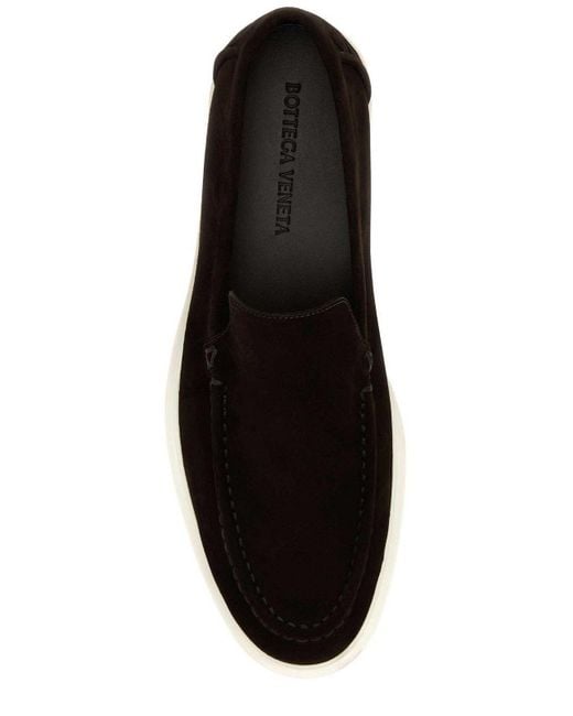 Bottega Veneta Black Slip-on Loafers for men