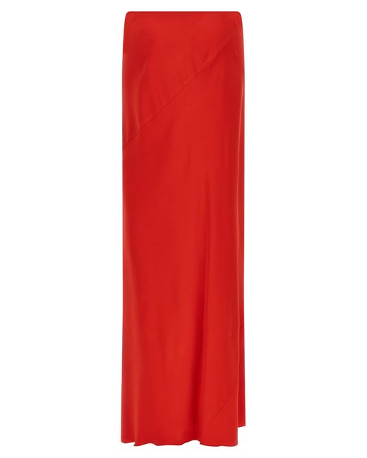 Ermanno Scervino Red Viscose Mini Skirt