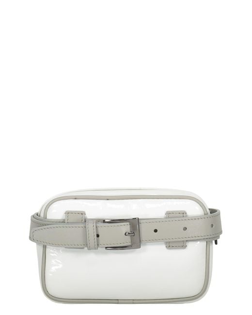 Herno White Belt Bag With Logo