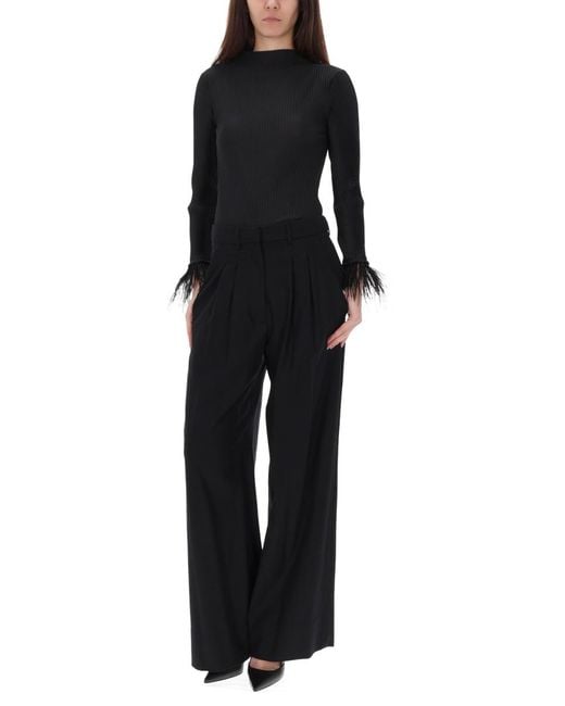 PT Torino Black Frankie Pants Virgin Wool Trousers