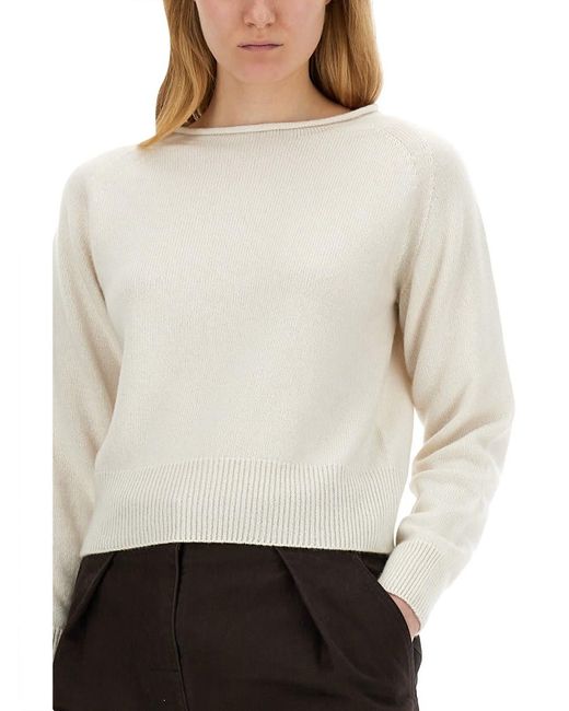Margaret Howell White Cashmere Blend Sweater