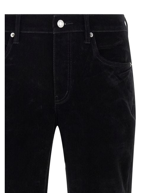 Purple Brand Black P004 Flare Flock Dipped Jeans for men