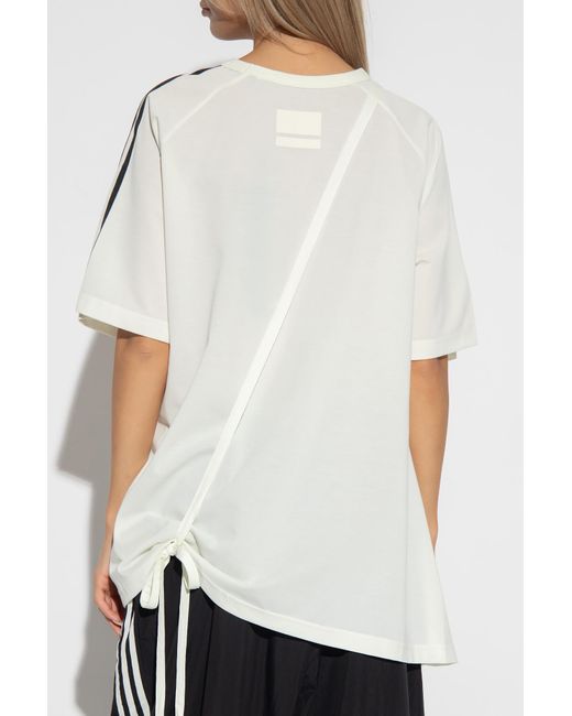 Y-3 White T-shirt With Tie Detail,