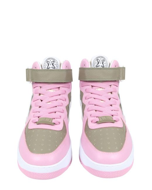 ENTERPRISE JAPAN Pink Rocket Mid Sneakers