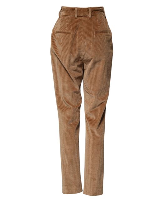 Dolce & Gabbana Brown Corduroy Pants