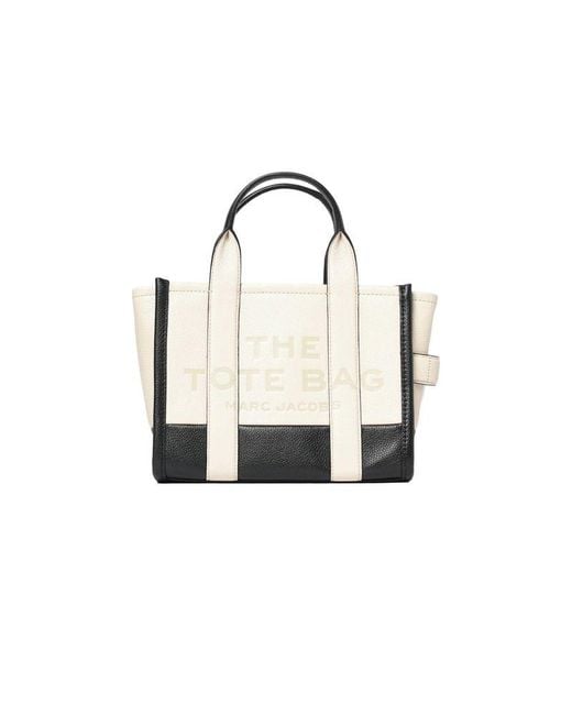 Marc Jacobs White Handbag Cow Leather Bags Tote-Bags