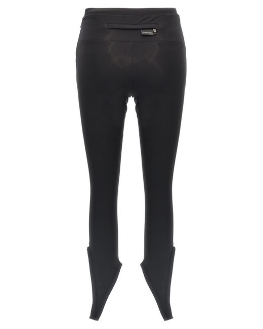Courreges Black 'Reserved Tech' Leggings