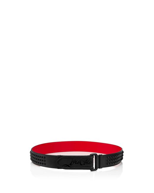 Christian Louboutin Belt With Studs in White for Men