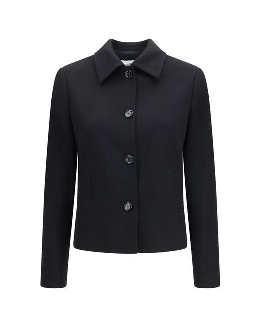 Lardini Blue Virgin Wool Jacket Fleece Ovis Aries
