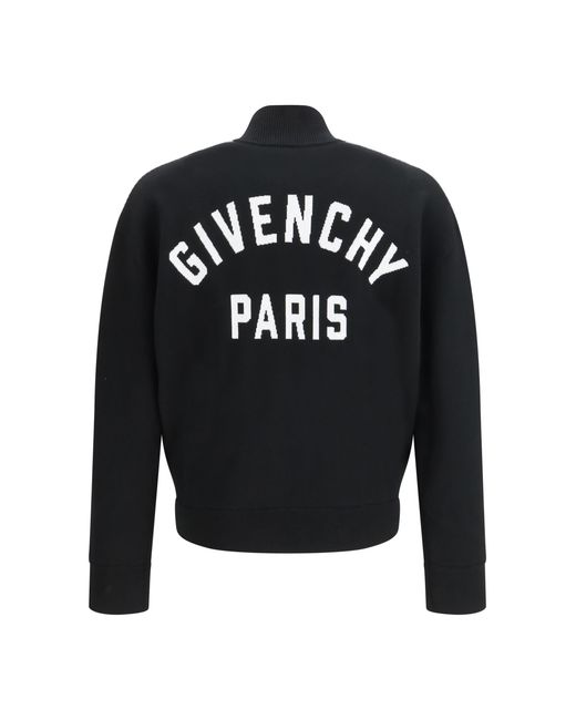 Givenchy Black Cardigan Stretch Wool-Blend for men