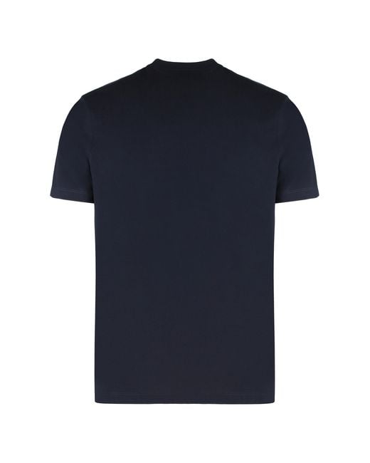Paul & Shark Blue Logo Detail Cotton Jersey T-Shirt T-Shirts for men