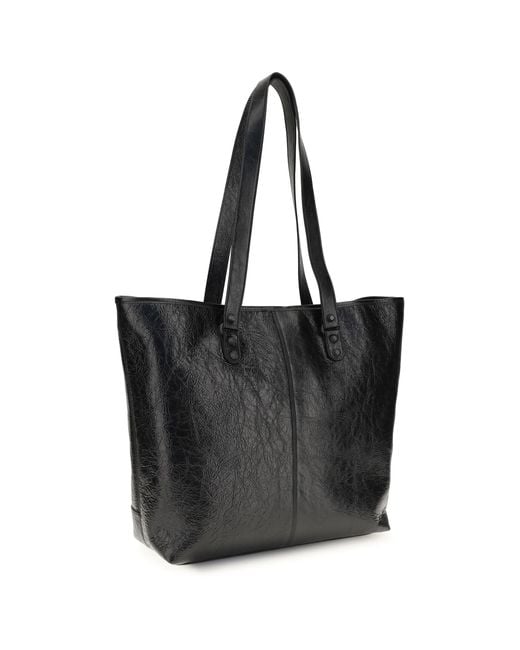 Balenciaga Black Tote Bag Le City Lambskin Leather Shoulder for men