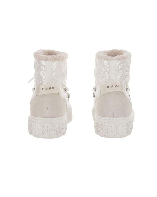 Pinko White Boots Footwear