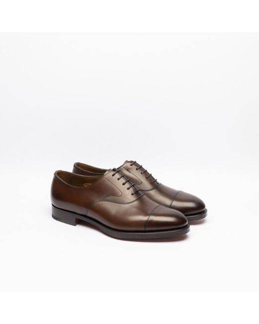 Edward Green Brown Chelsea Dark Oak Calf Oxford Shoe for men