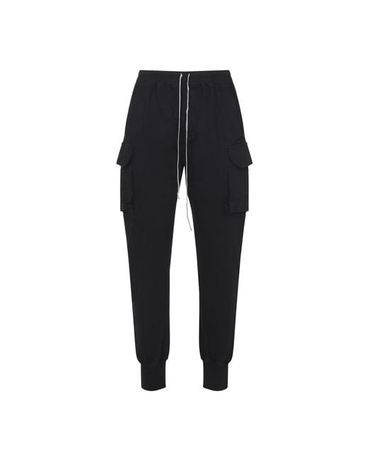 Rick Owens Black Mastodon Cut Pants for men