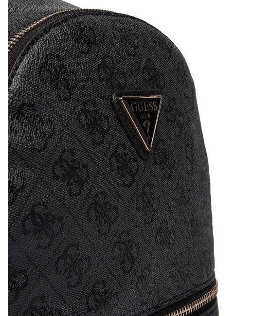Guess Black Backpack Polyurethane Bags Backpacks