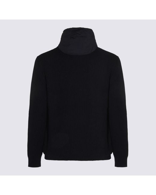 Herno Black Wool Casual Jacket for men